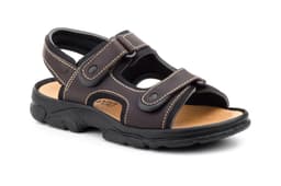 Sandalia Californiana Bio Hombre Piel Marrón TALLA ESPECIAL Morxiva Morxiva ref. 7001 XXL