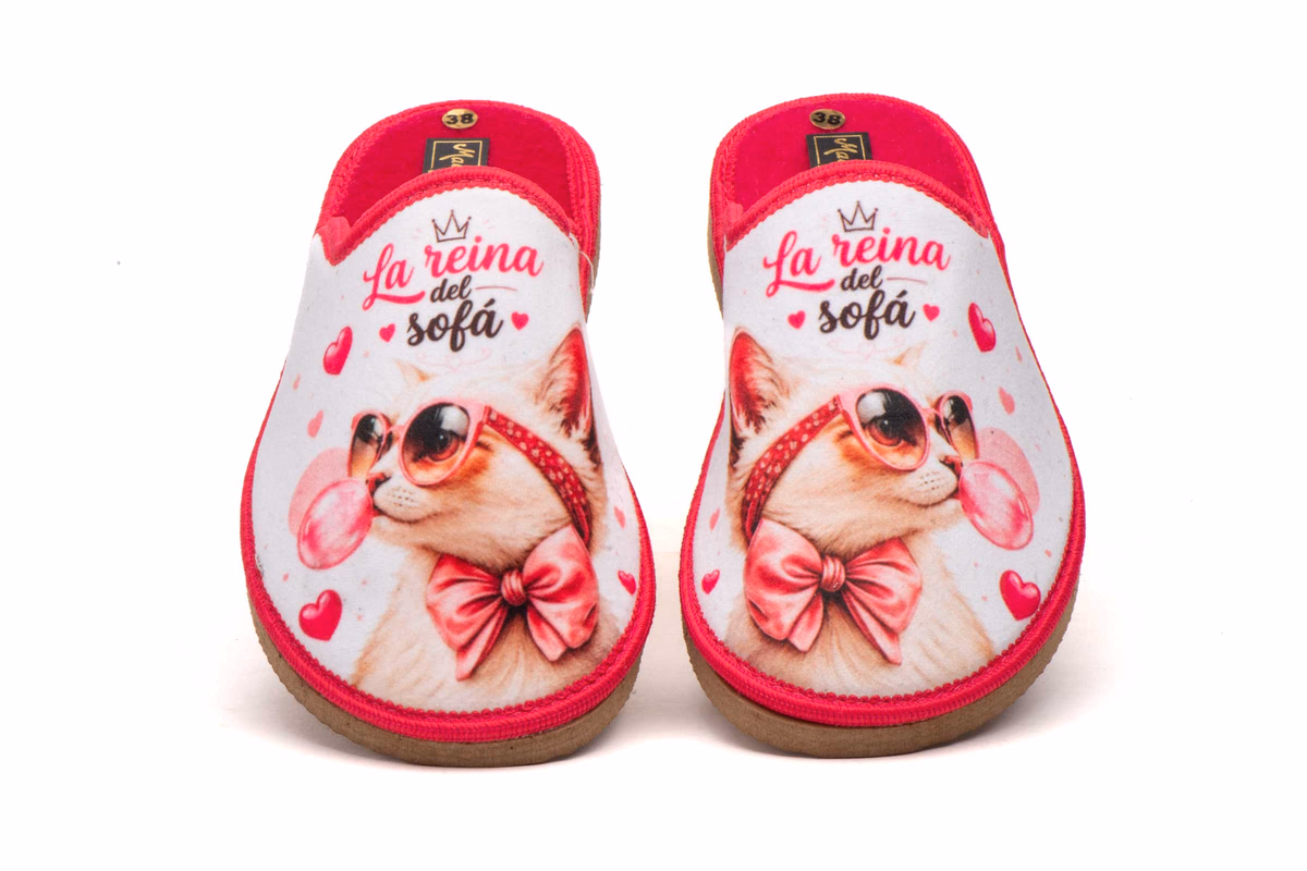 Zapatillas Casa Mujer Rosa La Reina Del Sofá ref. CRP-7728