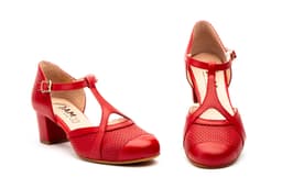 Zapatos Mujer Piel Rojo JAM ref. GV-7417