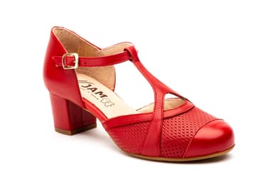 Zapatos Mujer Piel Rojo JAM ref. GV-7417