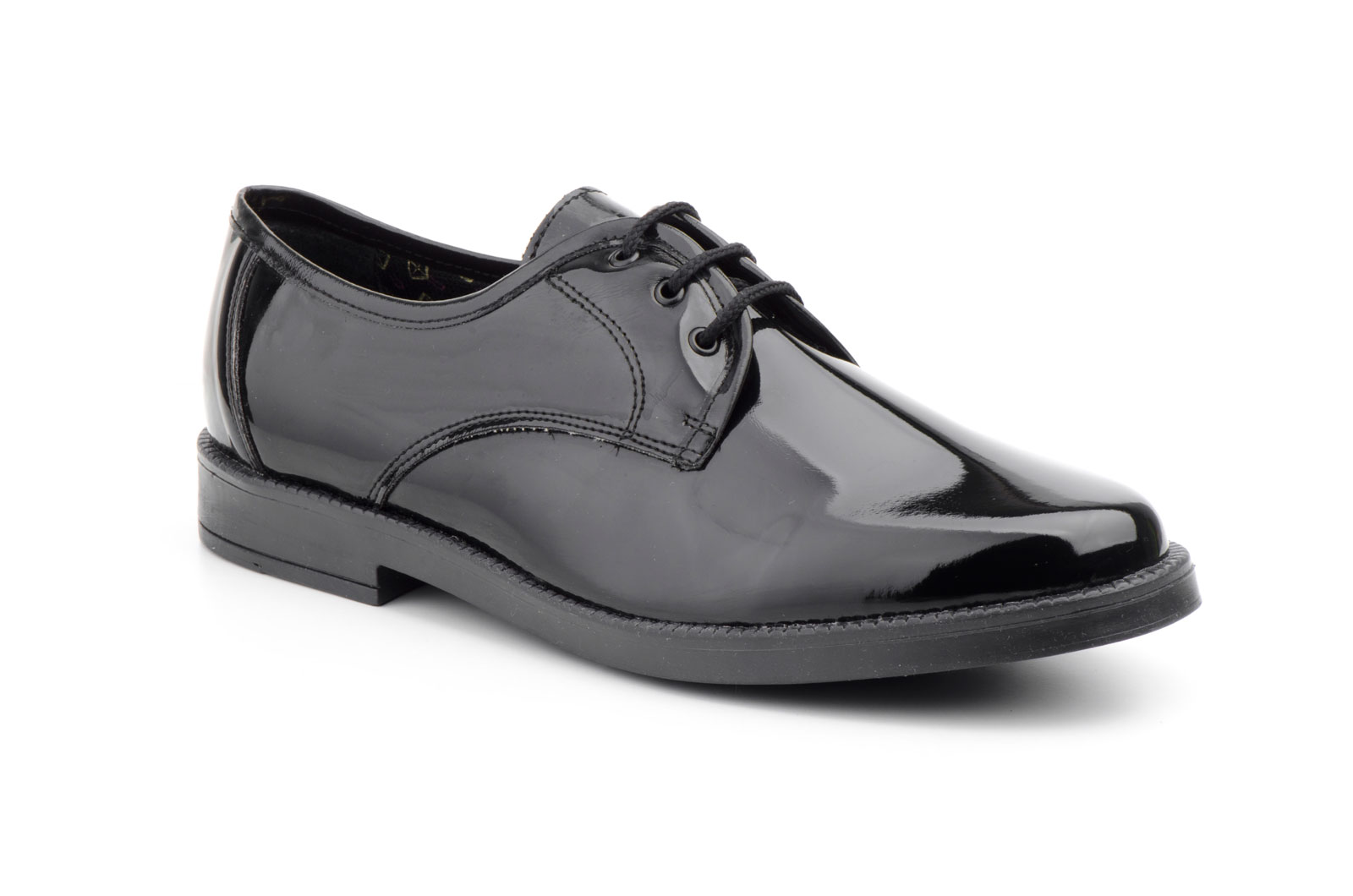 Zapatos Hombre Charol Negro Cordones  -  Ref. 120 Charol Negro