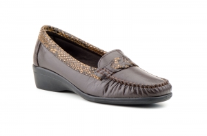 Kiowa Mujer Piel Marrón Serpiente  -  Ref. 2044 Marrón