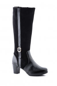 Botas Mujer Piel Negro  -  Ref. PT-1025 Negro