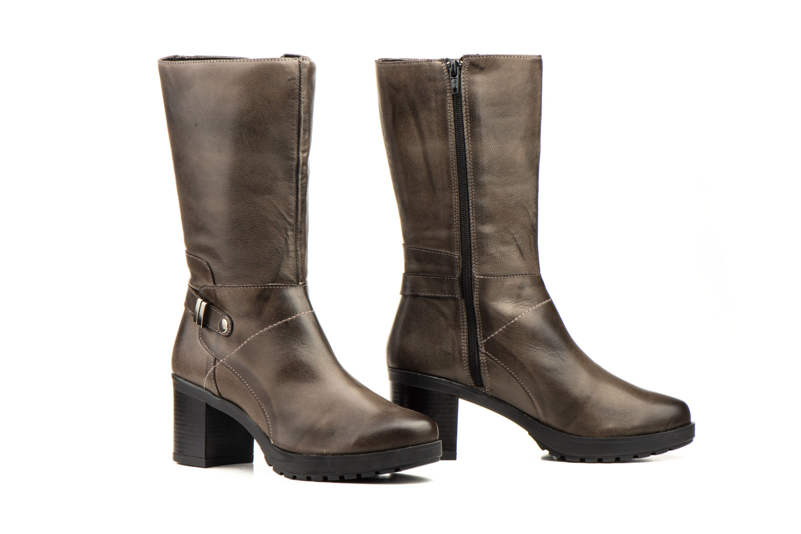 Bota Mujer Piel Ceralín Elefante  -  Ref. RK-8305 Ceralín Elefante