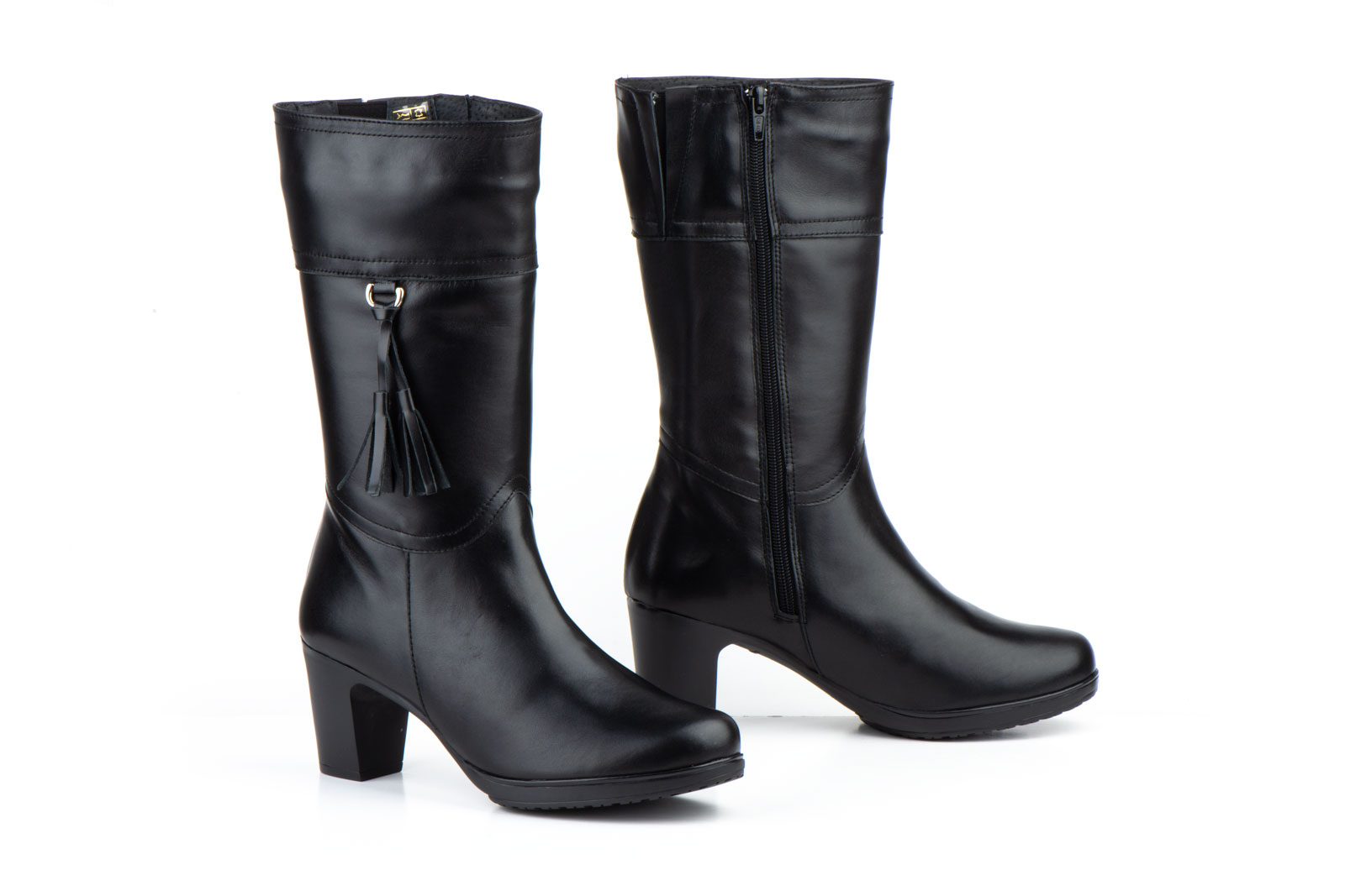 Botas Mujer Piel Napa Negra  -  Ref. 90720 Negro
