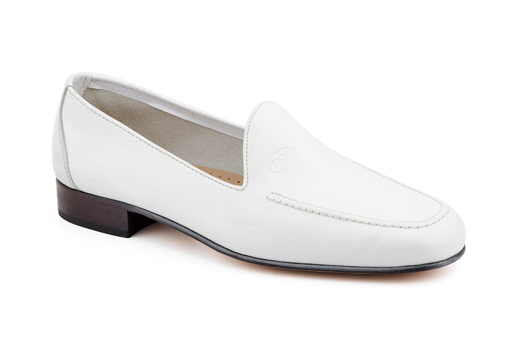 Zapatos Hombre Piel Blanco Suela de Cuero Julio Iglesias  -  Ref. 301j Blanco