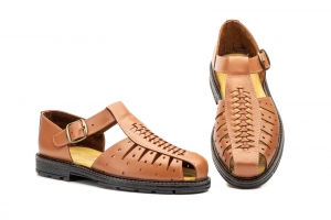 Sandalias Hombre Piel Cuero  -  Ref. R-347 Cuero