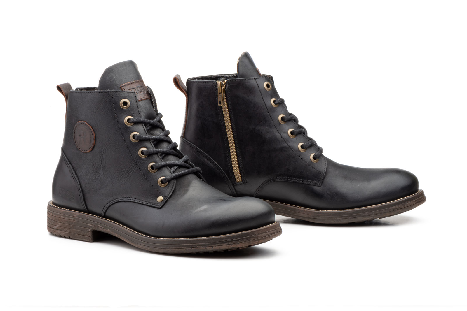 Bota Hombre Piel Negra  -  Ref. NB-11436 Negro