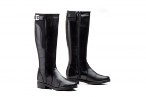 Botas Mujer Piel Negro Elástico   -  Ref. 1018 Negro