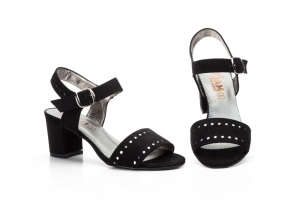Sandalias Mujer Antel Negro Tacón  -  Ref. 5115 Negro