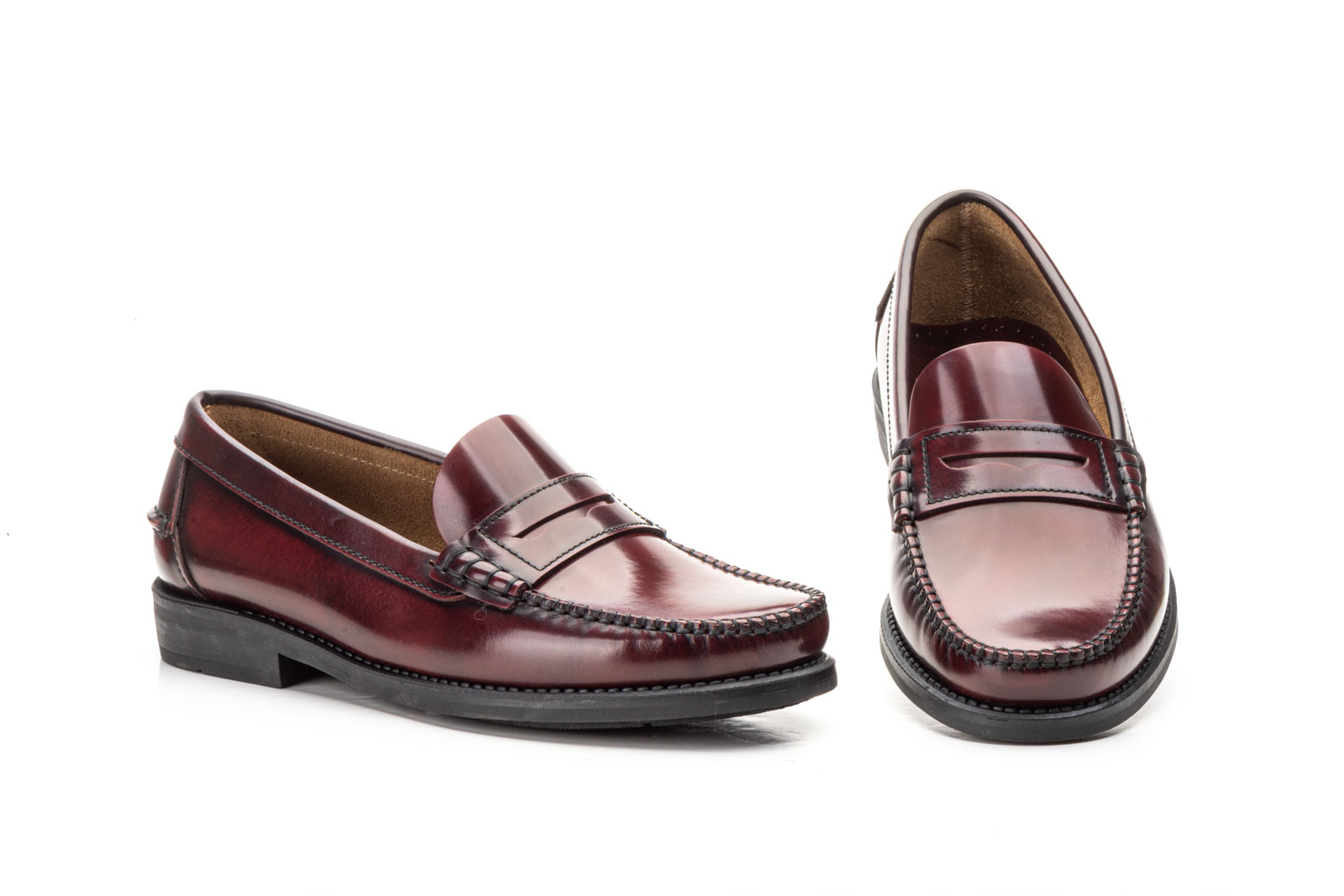 Castellanos Hombre Piel Florentic Burdeos Antifaz  -  Ref. CA-202 Burdeos