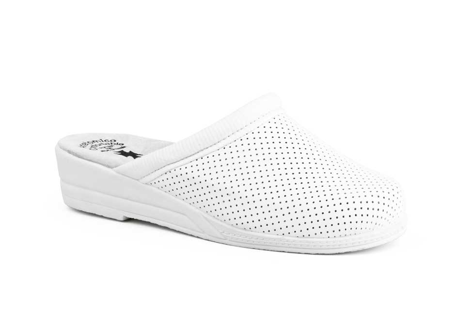 Zuecos Anatómicos Mujer Piel Blanco  -  Ref. 21 Blanco