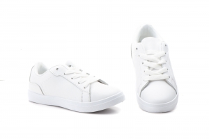 Deportivo Niño Blanco Cordones  -  Ref. L36-1 Blanco