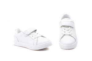 Deportivos Niño Blanco Cordones Velcro  -  Ref. L37-1 Blanco