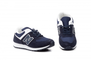 Deportivos Niño Azul Cordones  -  Ref. JS33 Azul Marino