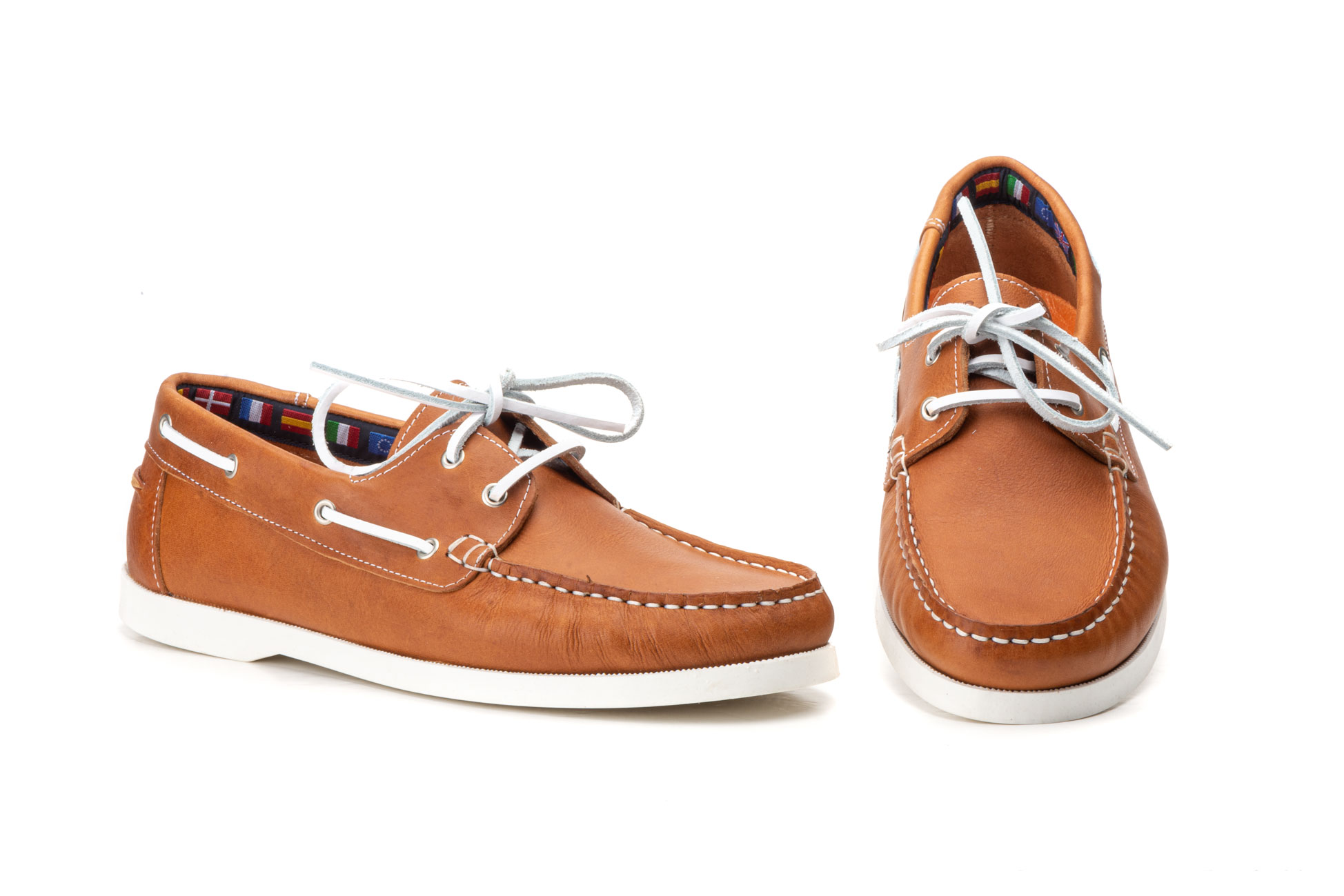 Náuticos Hombre Piel Cuero Cordones Sachini  -  Ref. SCN-1025 Cuero