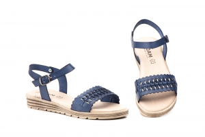 Sandalias Mujer Piel Marino  -  Ref. 5019 Marino
