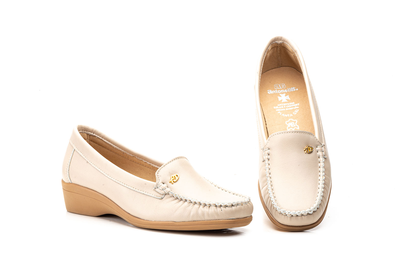 Kiowa Mujer Piel Beige Antonella  -  Ref. 3108 Beige