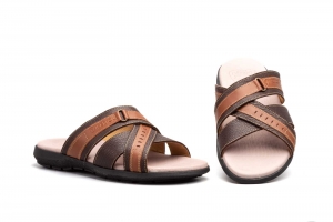 Sandalias Hombre Piel Marrón  -  Ref. IB-2021 Marrón