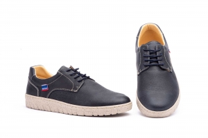 Zapatos Hombre Piel Marino Cordones  -  Ref. 11561B Marino