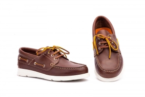 Náuticos Hombre Piel Napa Cuero Cordones  -  Ref. KL-2052 Cuero