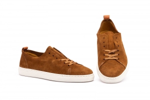 Zapatos Hombre Piel Serraje Roble Keelan  -  Ref. KL-5210 Roble