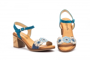 Sandalias Mujer Multi Gel Tacón  -  Ref. XB-42998 (2050) Azul