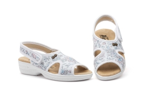 Sandalias Mujer Licra Blanco BioUp  -  Ref. TS-20505V Blanco