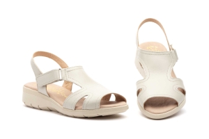 Sandalias Mujer Piel Beige  -  Ref. 3554 Beige