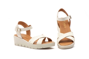 Sandalias Mujer Piel Hielo  -  Ref. 4400 Hielo