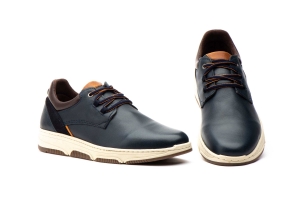 Zapatos Hombre Piel Marino Cordones Route 83  -  Ref. R83-8429 Marino