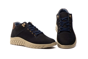 Zapatos Hombre Piel Nobuk Marrón Route 83  -  Ref. R83-1638 Marino