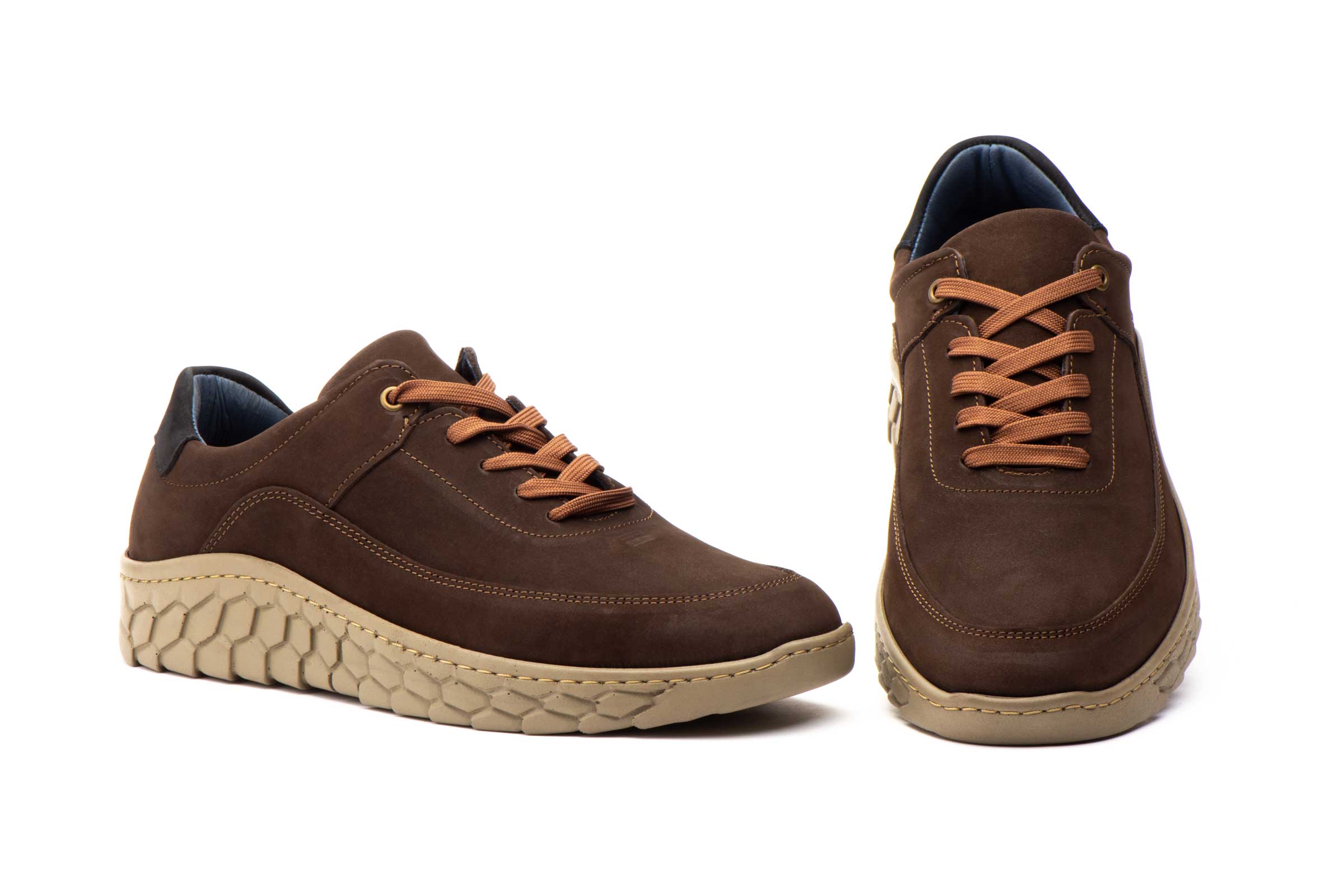 Zapatos Hombre Piel Nobuk Marrón Route 83  -  Ref. R83-11640 Marrón