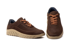 Zapatos Hombre Piel Nobuk Marrón Route 83  -  Ref. R83-11640 Marrón