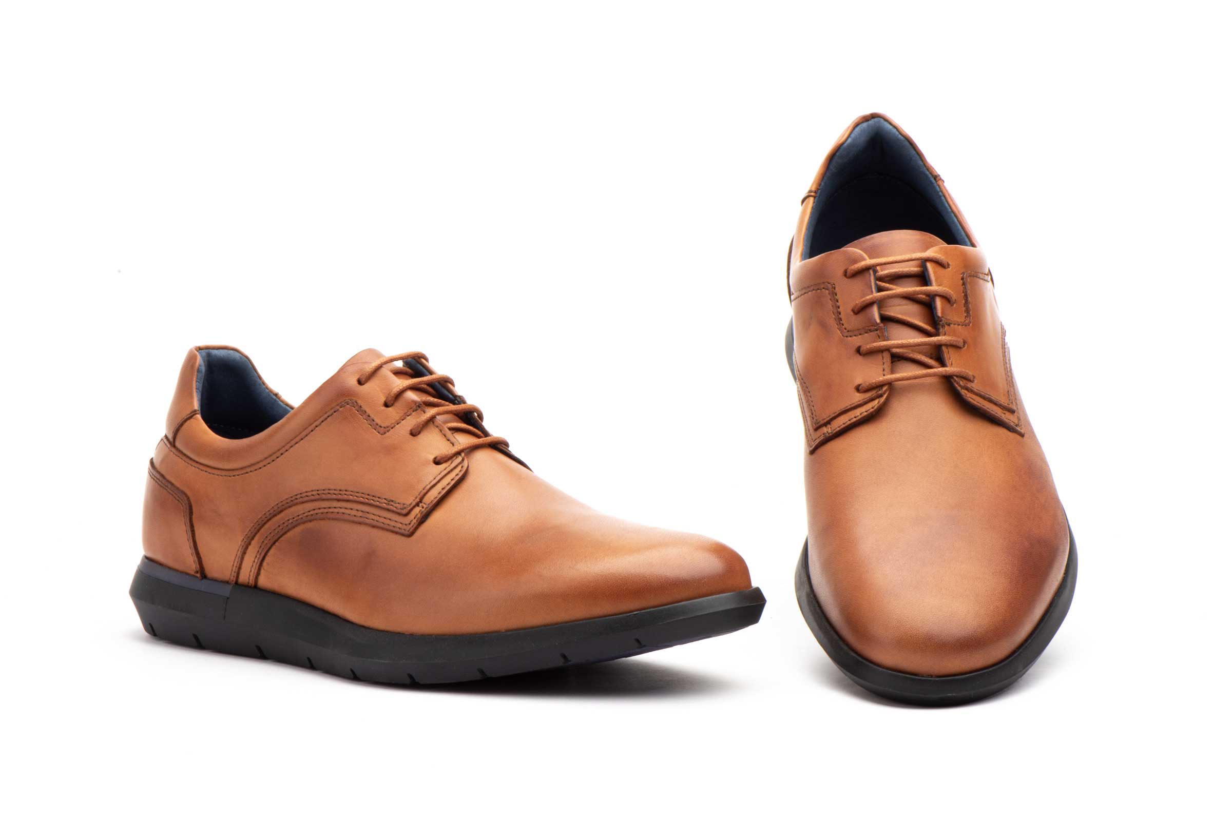 Zapatos Hombre PIel Cuero Cordones  -  Ref. TT231103-A Cuero