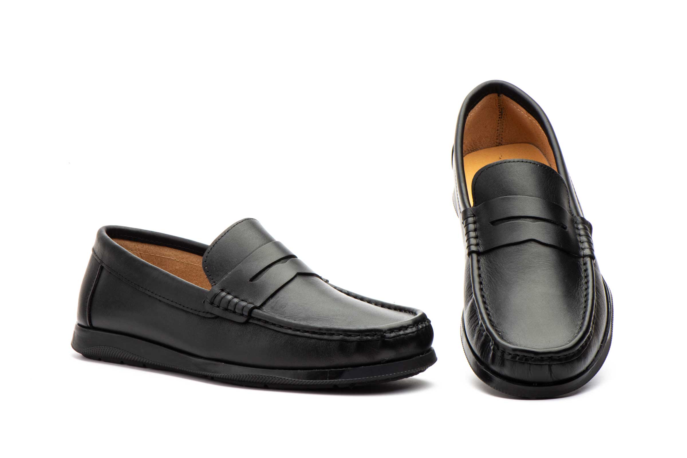 Zapatos Hombre Piel Negro Antifaz  -  Ref. IB-275 Negro