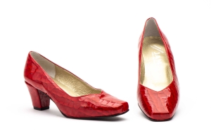 Zapatos Mujer Piel Rojo  -  Ref. 6789 Rojo