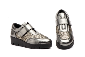 Zapatos Mujer Piel Metal  -  Ref. 3146 Metal