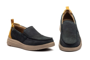 Náuticos Hombre Piel Nobuck Marino  -  Ref. RS24201-17 Marino