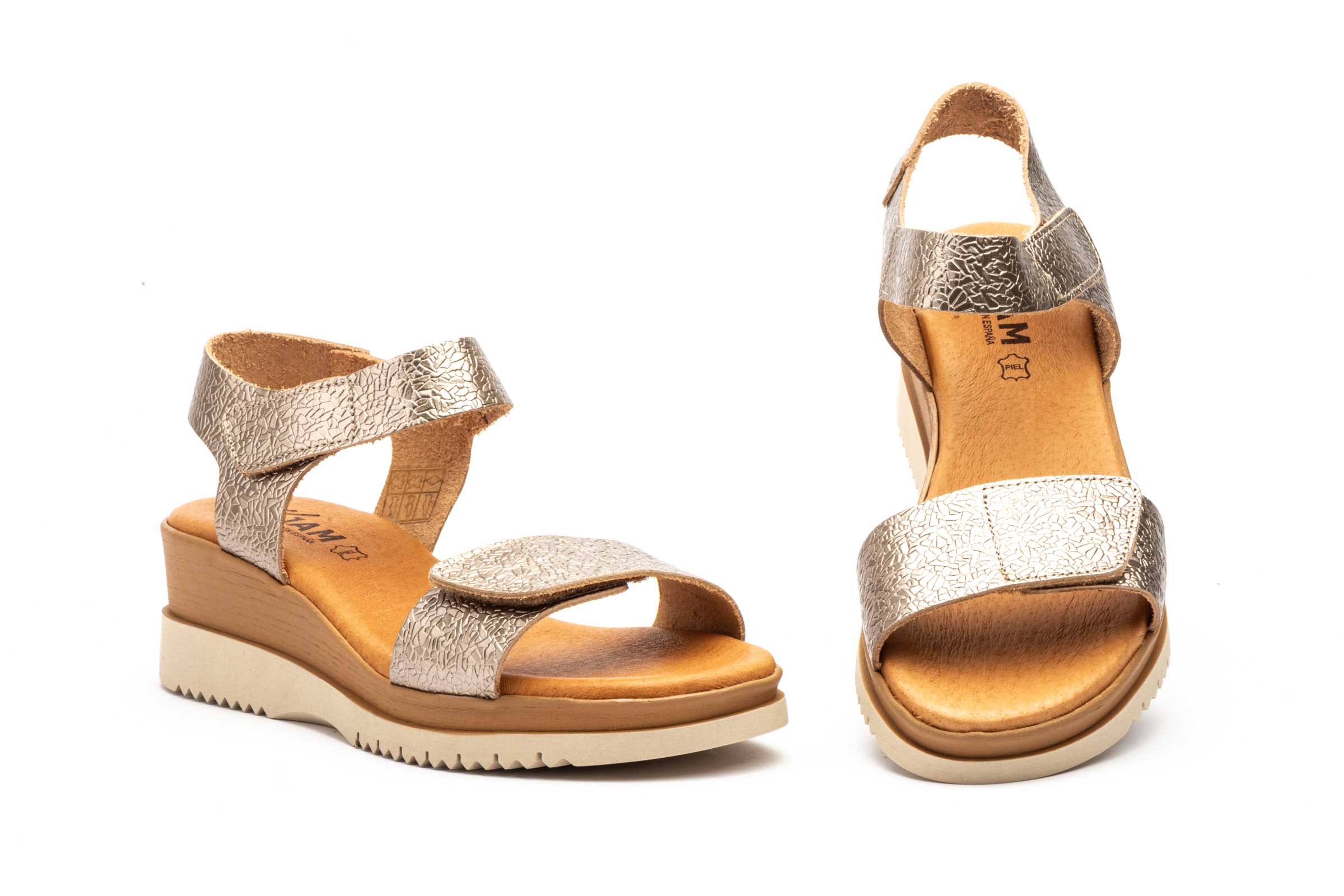 Sandalias Mujer Piel Grafito  -  Ref. DSD-160 Grafito