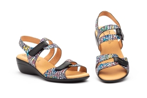 Sandalias Mujer Piel Negro  -  Ref. AT-3452 Negro