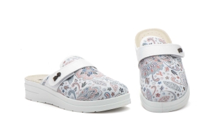 Zuecos Mujer Blanco  -  Ref. TS-23738 Blanco