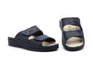 Zuecos Mujer Negro Velcro  -  Ref. TS-780/R Negro