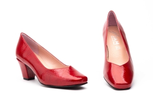 Zapatos Mujer Charol Rojo Tacón  -  Ref. 6790 Rojo