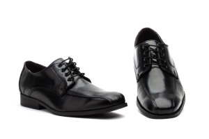 Zapatos Hombre Piel Negro Cordones  -  Ref. SZ-2045 Negro