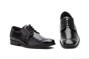 Zapatos Hombre Piel Negro Cordones  -  Ref. SZ-2040 Negro