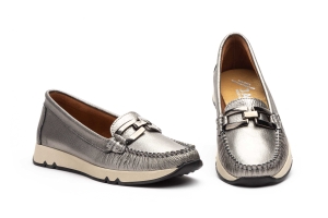 Kiowa Mujer Piel Plomo Hebilla  -  Ref. ATN-3158 Plomo