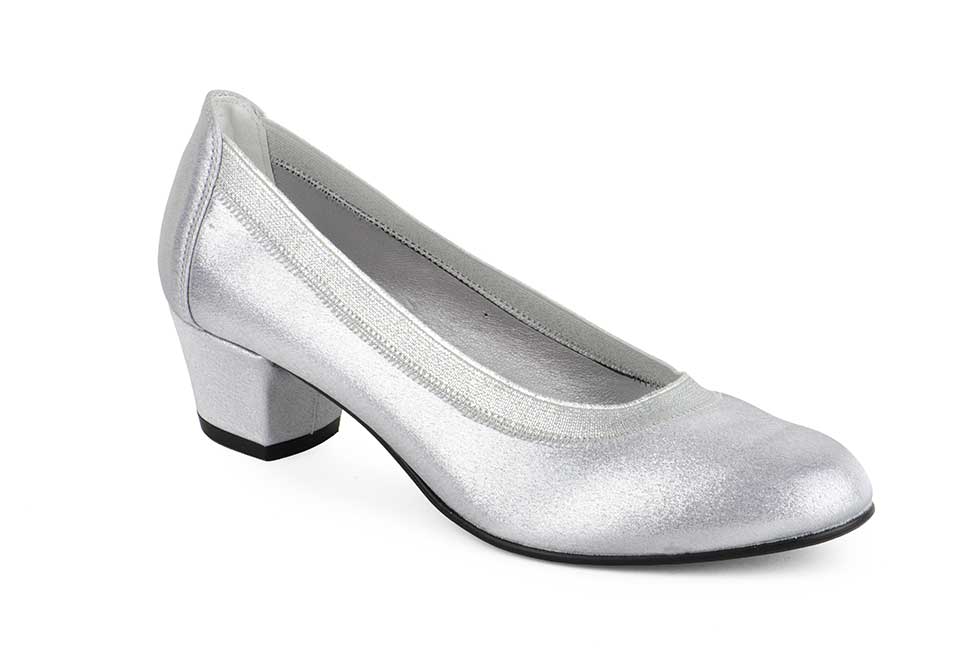 Zapatos Mujer Fantasia Raso Plata  -  Ref. 2014A Plata